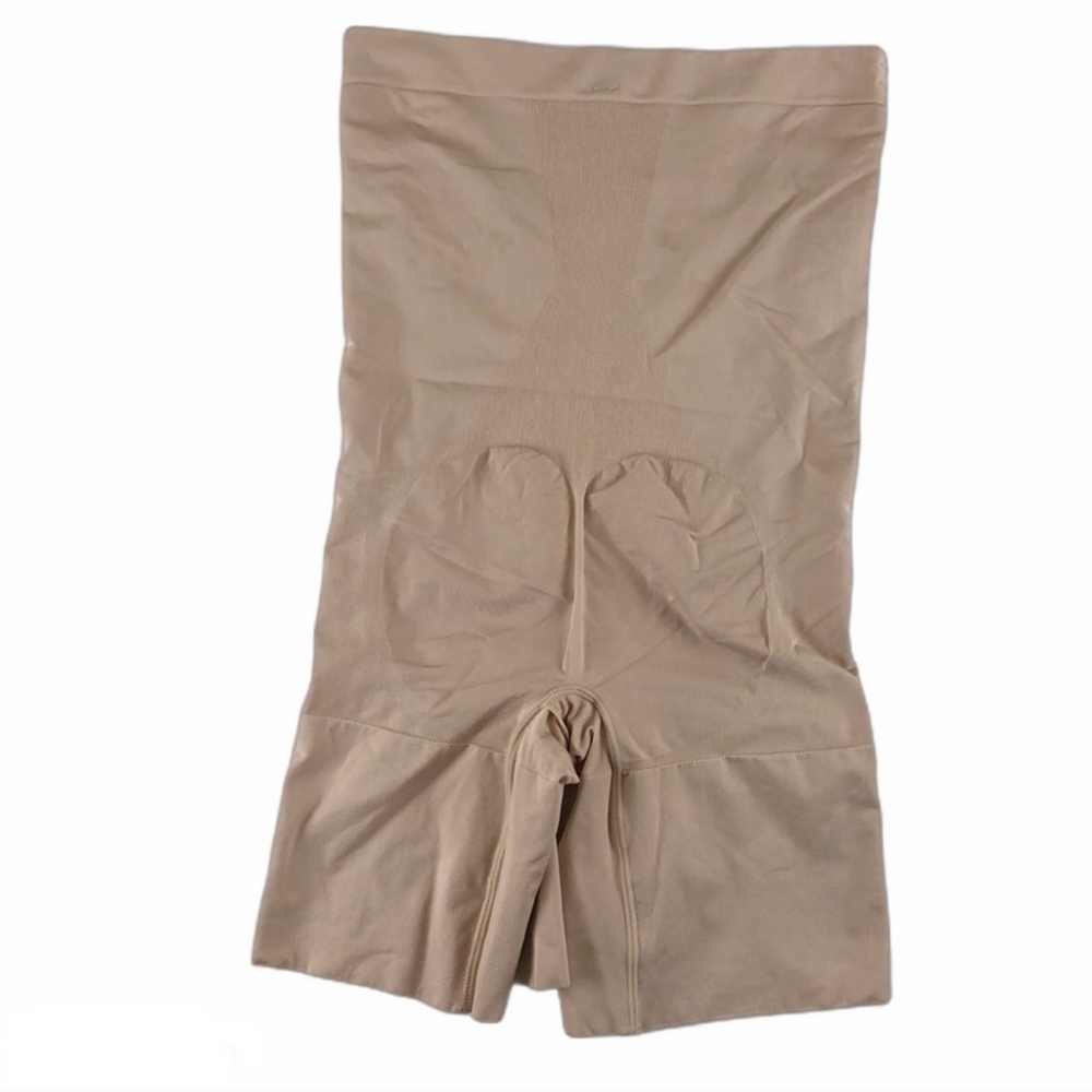 SPANX NWOT power Shaper open gusset w bra loop holes nude high-waisted - Picture 10 of 13